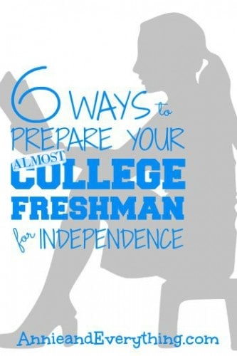 Is your child going to be a freshman this fall? Preparing for college means getting ready for a new level of independence; here's how parents can help.