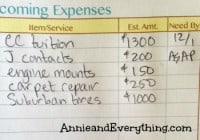 What to do with expenses that are not part of your regular budget plan? I've got a free printable to help you organize them on an as-needed basis!