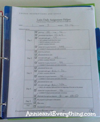 How I Organize My Classical Conversations Homeschool Notebook – Its Not ...