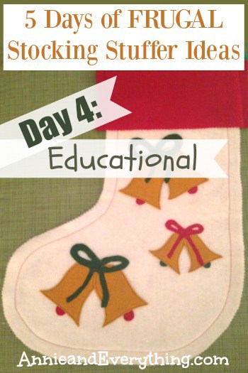Not every stocking stuffer needs to be only for fun--sometimes we can squeeze some learning in, too! Check out these ideas for educational stocking stuffers!