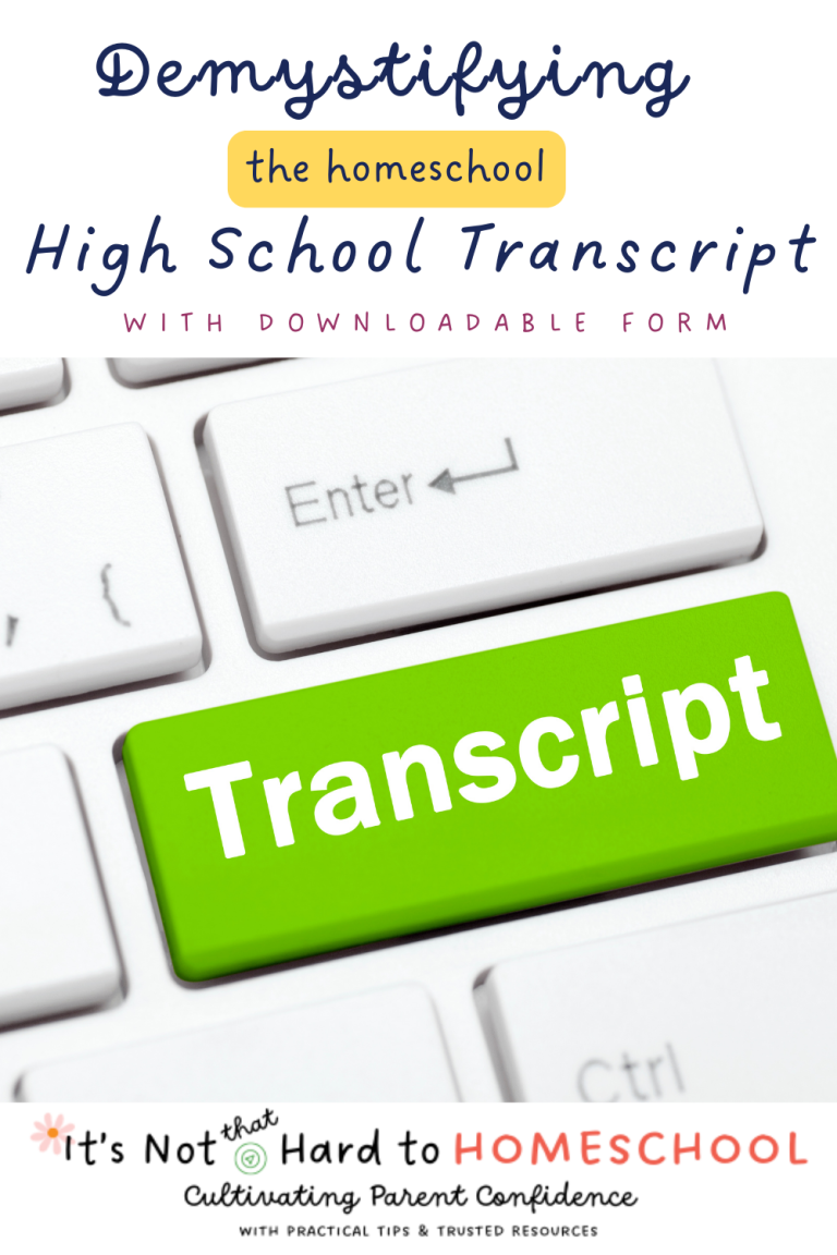 Homeschool Transcript Essentials: what you need and DON’T need! – Its ...