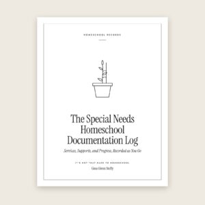 Special Needs Documenation Log