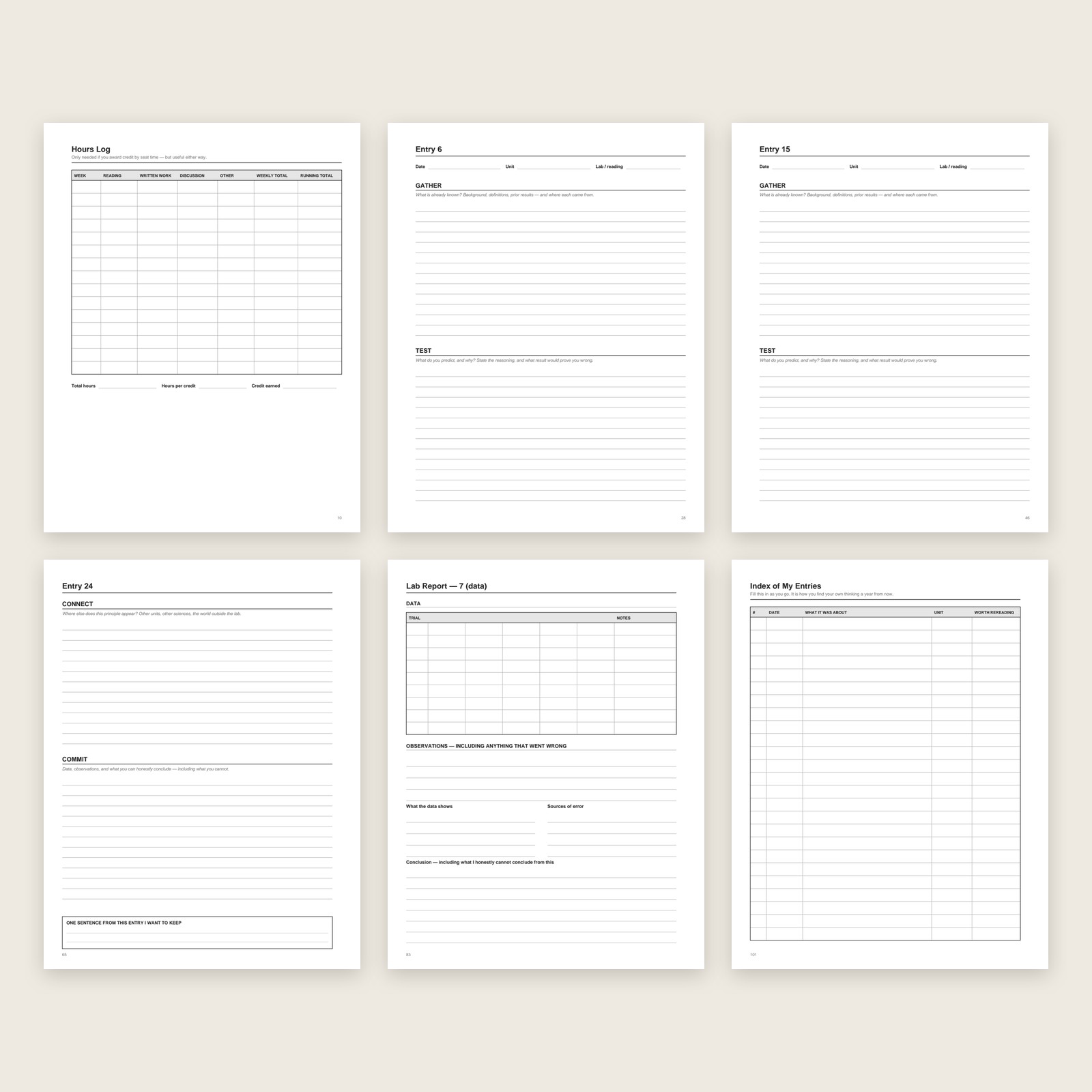 Science: A Fourfold Lab & Study Journal for High School - Image 3