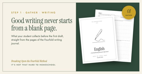 Good writing never starts from a blank page: the Gather step for high school English
